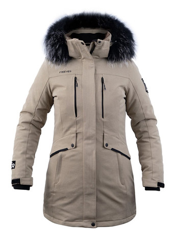 Бежевая зимняя куртка Freever
