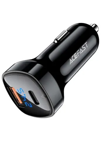 Зарядное устройство 2xUSB 66W (USB-C+USB-A) B4 with digital display (6974316280392) Acefast 2xUSB 66W (USB-C + USB-A) B4 with digital display (370015740)