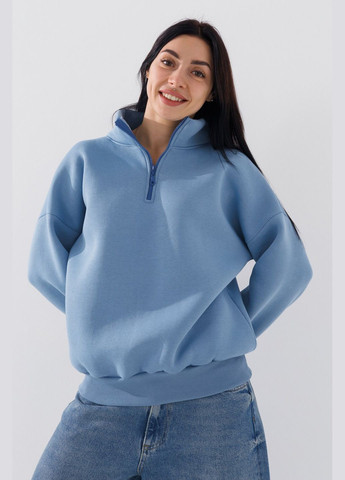 Голубой свитшот однотонный женский 2410 голубой (2000990761095w) shop (2000990761095) Blue World (316002243)