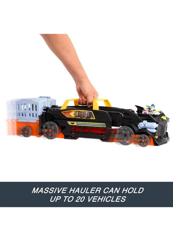 Трек автовоз Хот Вілс Бетмен Вантажівка транспортер на 20 машинок Оригінал RacerVerse Batman’s Escape Hot Wheels (365251394)