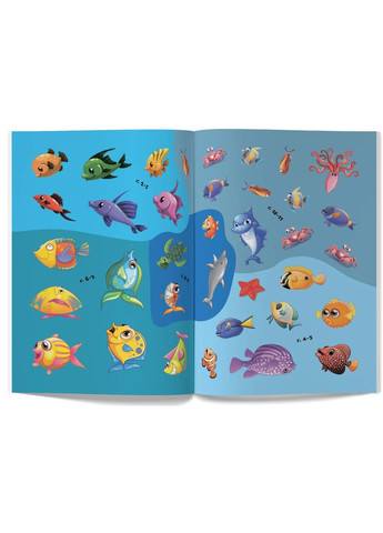 Перші розвивальні наліпки. Море. 36 наліпок Кристал Бук (370077114)