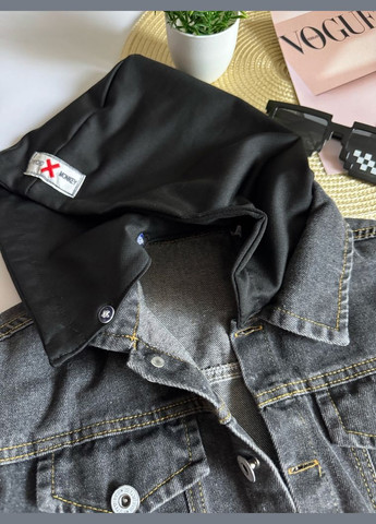 Черная демисезонная джинсовая курточка blue blanket для мальчика цвет черный 10755 No Brand