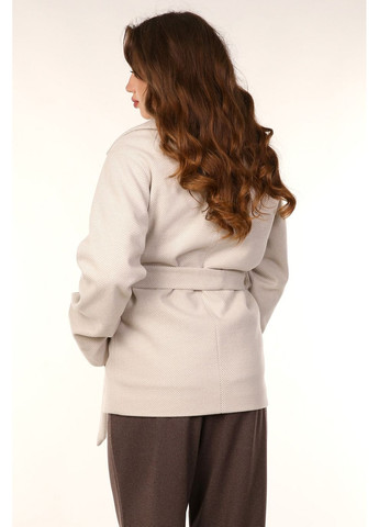 Молочне демісезонне Пальто жіноча 146 діагональ молочний Актуаль