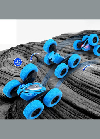 Трюкова машинка перевертень на радіокеруванні Rapidly stunt Car Синій No Brand (342369266)