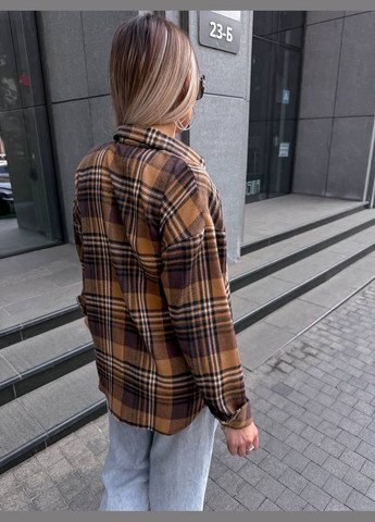 Кофейная рубашка No Brand