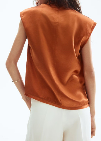 Оранжевая блузка H&M