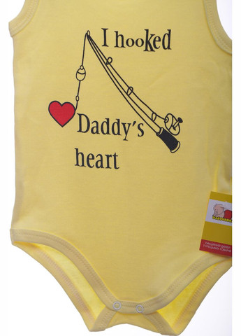 Майка на кнопках інтерлок Daddy's heart Findik 74 см (43008) BABYKROHA (315423898)