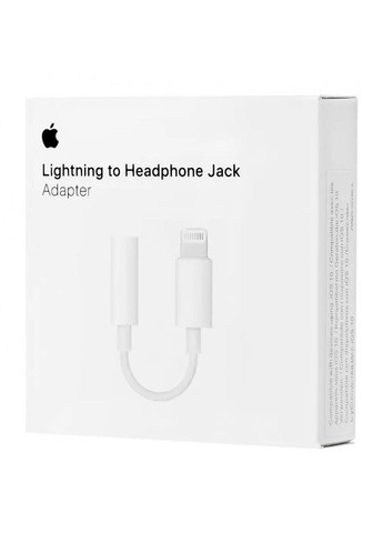 Перехідник Lightning to 3.5 mm Jack Audio Adapter for Apple (AAA) (box) Brand_A_Class (282745102)