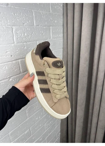 Бежевые демисезонные кроссовки мужские adidas campus 00s brown beige адидас кампус бежевые No Brand