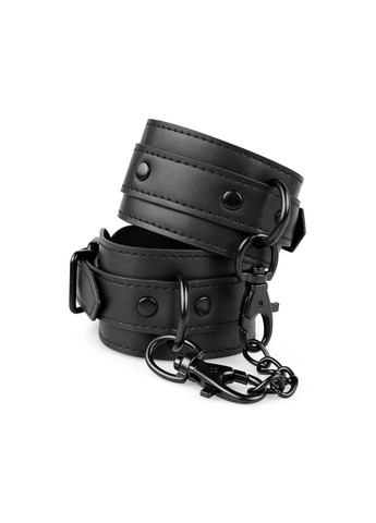 Поножі : Faux Leather Ankle Cuffs, чорні Bedroom Fantasies (345708642)