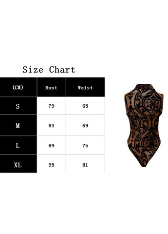 Боді жіночий без рукава з красивим візерунком. No Brand (304771012)