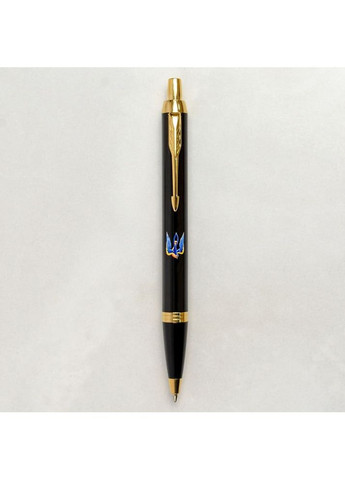 Ручка шариковая IM 17 UKRAINE Black GT BP Трезубец-ласточка 22032_T1230u Parker (361448135)