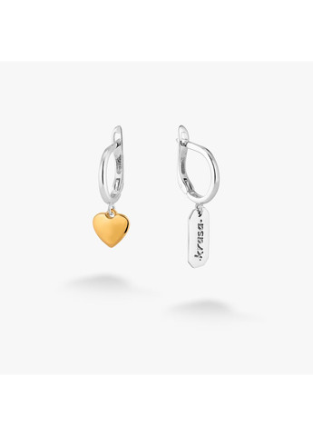 Сережки асиметричні срібні Пані-Чраса 925 No Brand (364890971)