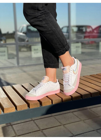 Белые демисезонные кроссовки мужские nike blazer low 77 vintage betrue найк блейзер No Brand