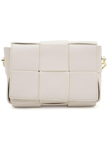 Сумка кросс-боди через плечо женская из натуральной кожи маленькая Белый 38097 Borsa Leather (355245140)