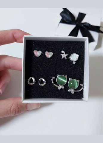 Набор из 4-х пар сережек MK1303 медицинское серебро DeKolie (339067206)