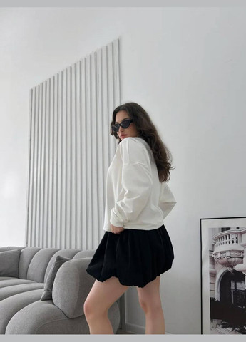 Белый свитшот женский однотонный Style Point однотонный без декора (342075888)