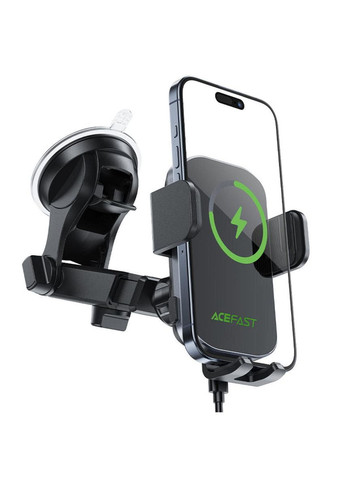Автодержатель для телефона с БЗП D53 Wireless charging car holder with electric clamp for dashboard Acefast (361231465)