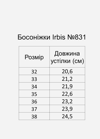Босоніжки для дівчинки Irbis 831 (322578988)