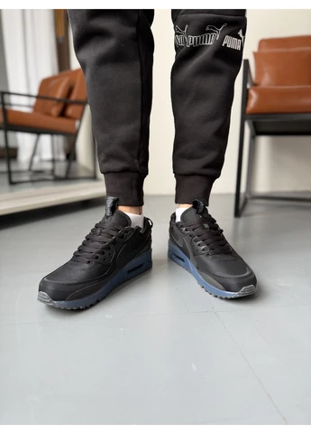 Чорні літні кросівки nike air max 90 terrascape black blue найк аір макс 90 No Brand