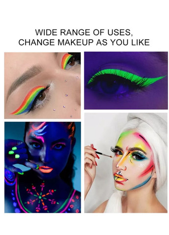 Аквагрим 10 цветов: 8УФ для боди-арта + кисточка Veronni (302241624)