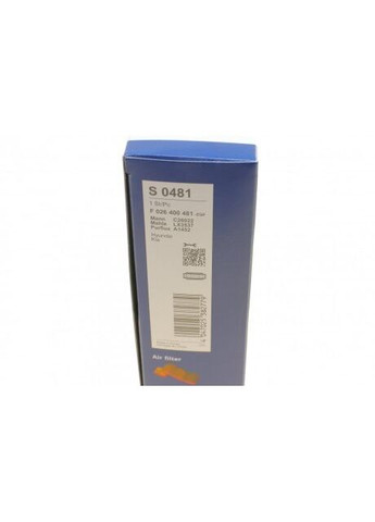 Фільтр повітряний Hyundai Elantra/i30 1.4/1.6 11-/Kia Ceed 1.4/1.6 12 F 026 400 481 UA63 Bosch (366182498)