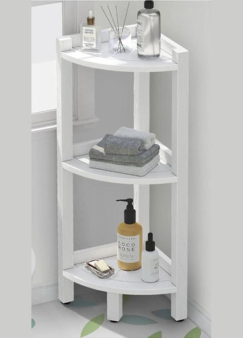 Стеллаж угловой для ванной из дерева Харентес зефир (ВУГ-002520) No Brand (328091134)