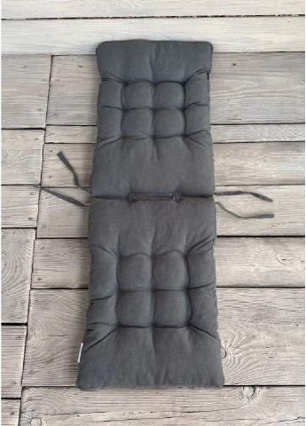 Подушка для стільців (40x120х7 см) подвійна Соро колір сірий 84-097 Decorator (361242730)
