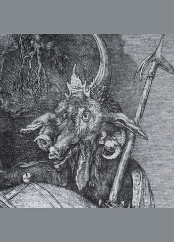 Футболка с рисунком Рыцарь, смерть и дьявол Grey Melange P1G (336025588)