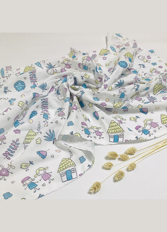 Пеленка муслиновая двухслойная Зеленый домик 100x75 см Penetka (323210915)