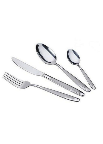 Набір столових приладів Bachmayer BM-2438 з 24 предметів у подарунковій валізі на 6 персон ложки, виделки (вилки), ножі No Brand (317170006)