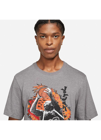 Сіра футболка чоловіча m j vtg gfx ss crew dm3221-091 Nike