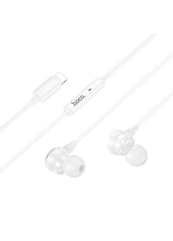 Навушники M116 Benevolent universal digital earphones with microphone iP білий Hoco (370613188)