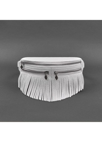 Шкіряна жіноча сумка на пояс Spirit біла BlankNote поясна сумка (348359282)