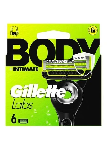 Змінні картриджі для гоління (леза касети) BODY Intimate 8 шт. для інтимних зон і тіла Gillette Labs (400045518)