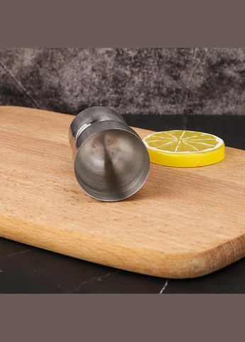 Джигер барный двусторонний мерный стакан 20/40 мл Серебристый (С051371) ТМ (349843694)