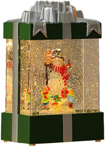 Декоративный светильник с эффектом снегопада, подсветкой и музыкой, Снеговик 803 Furminator (364358380)