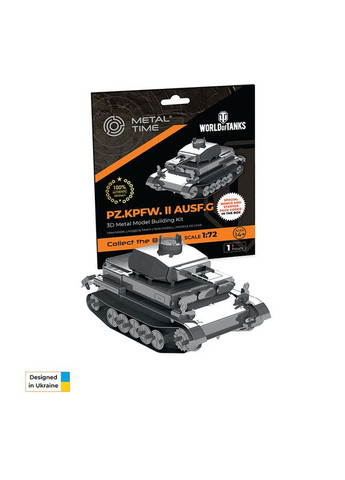 Коллекционная модель-конструктор Pz.Kpfw. II Ausf. G танк World of Tanks MT061 Metal Time (267507719)