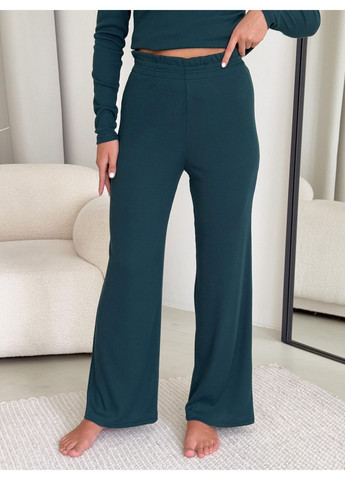 Зелена зимня жіноча піжама кофта + брюки No Brand 100002633