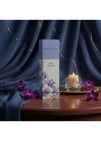 Аромадифузор Лимон парфум для дому з ротанговою кулькою та квіткою натуральний аромат Прозорий 160_1_0_3C No Brand (369489542)