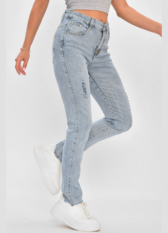 Джинси жіночі блакитного кольору Let's Shop - (346052440)
