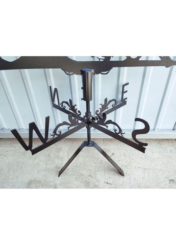 Флюгер на будинок Ангел з голубами, флюгер на дах з металу 3 мм. No Brand (368896737)