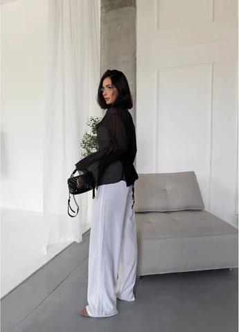 Чёрная блузка женская стильная Style Point