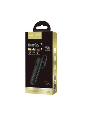 Bluetooth-гарнітура розмовна E36 Free sound business wireless headset Black Hoco (297456795)