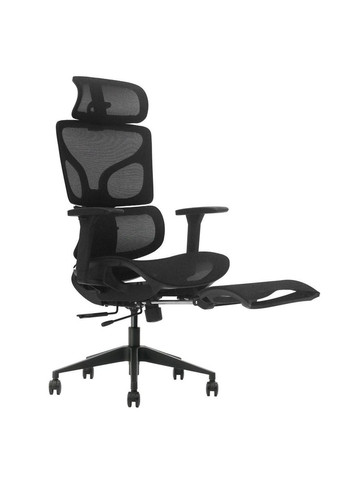 Крісло поворотне MARKUS F чорна сітка/чорний каркас з підставкою для ніг Intarsio (367253573)