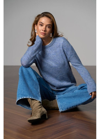 Синій джемпер 2845 білий Triko Bakh