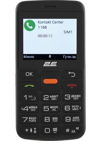 Телефон T180 Max 2023 DS Black UA UCRF 2E (330029807)