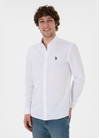 Белая рубашка U.S. Polo Assn.