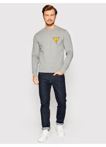 Сірий чоловічий світшот guess (382658416)