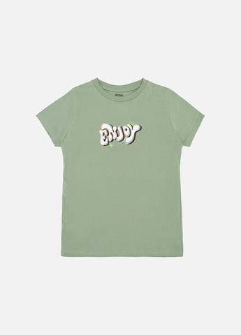 Оливковая летняя футболка с коротким рукавом для мальчика цвет оливковый цб-00246183 No Brand